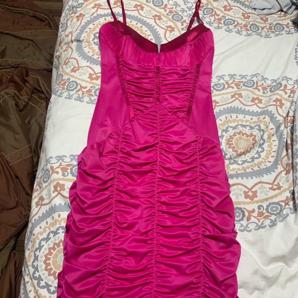 Hot pink Bebe dress